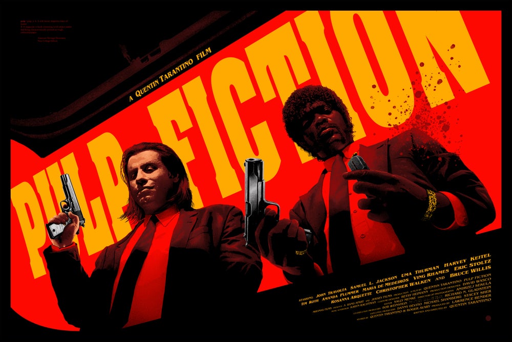 Art-Poster Movies - Pulp Fiction, by Joshua Budich